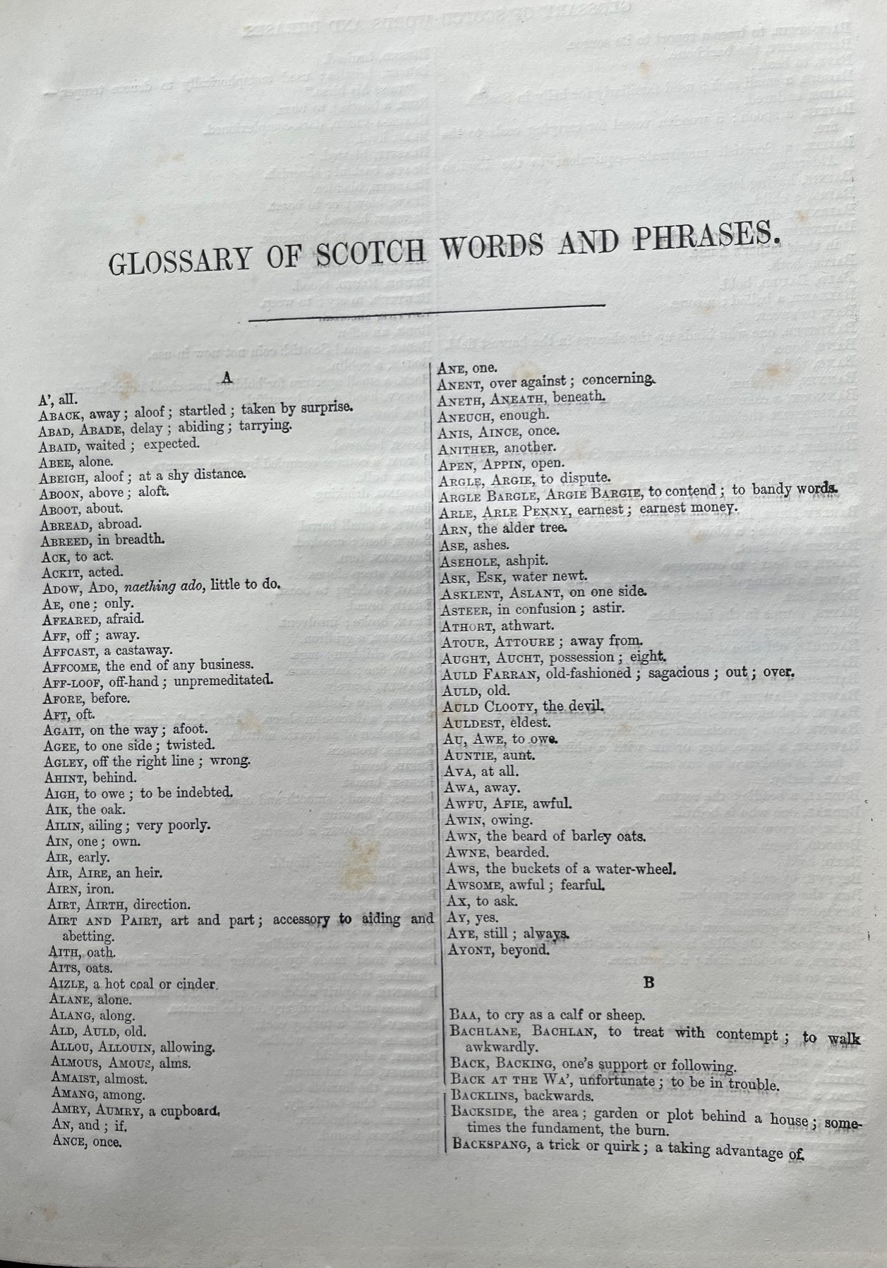 Andrew _Ayre_WTP Images Glossary of scots dialect page 1 McCready edition